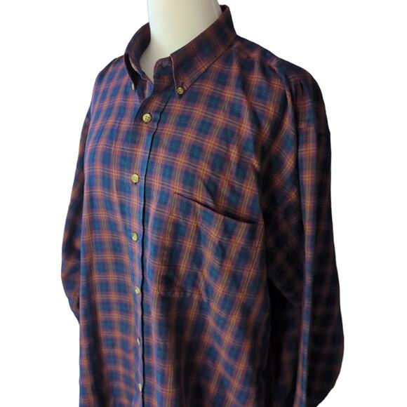 Van Heusen Long Sleeve Flannel Shirt Size L - Picture 2 of 3